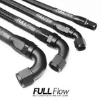 Black Nylon Braided Full Flow Fuel Hose AN-12