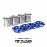 K20Z4 RSP Inlet Manifold Velocity Stack - Anodised Blue