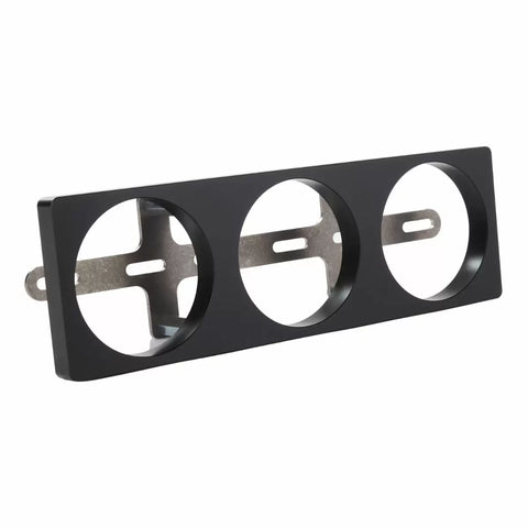 Billet 52mm Triple Gauge Holder - Black