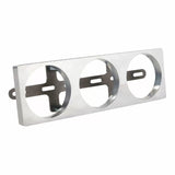 Billet 52mm Triple Gauge Holder - Silver